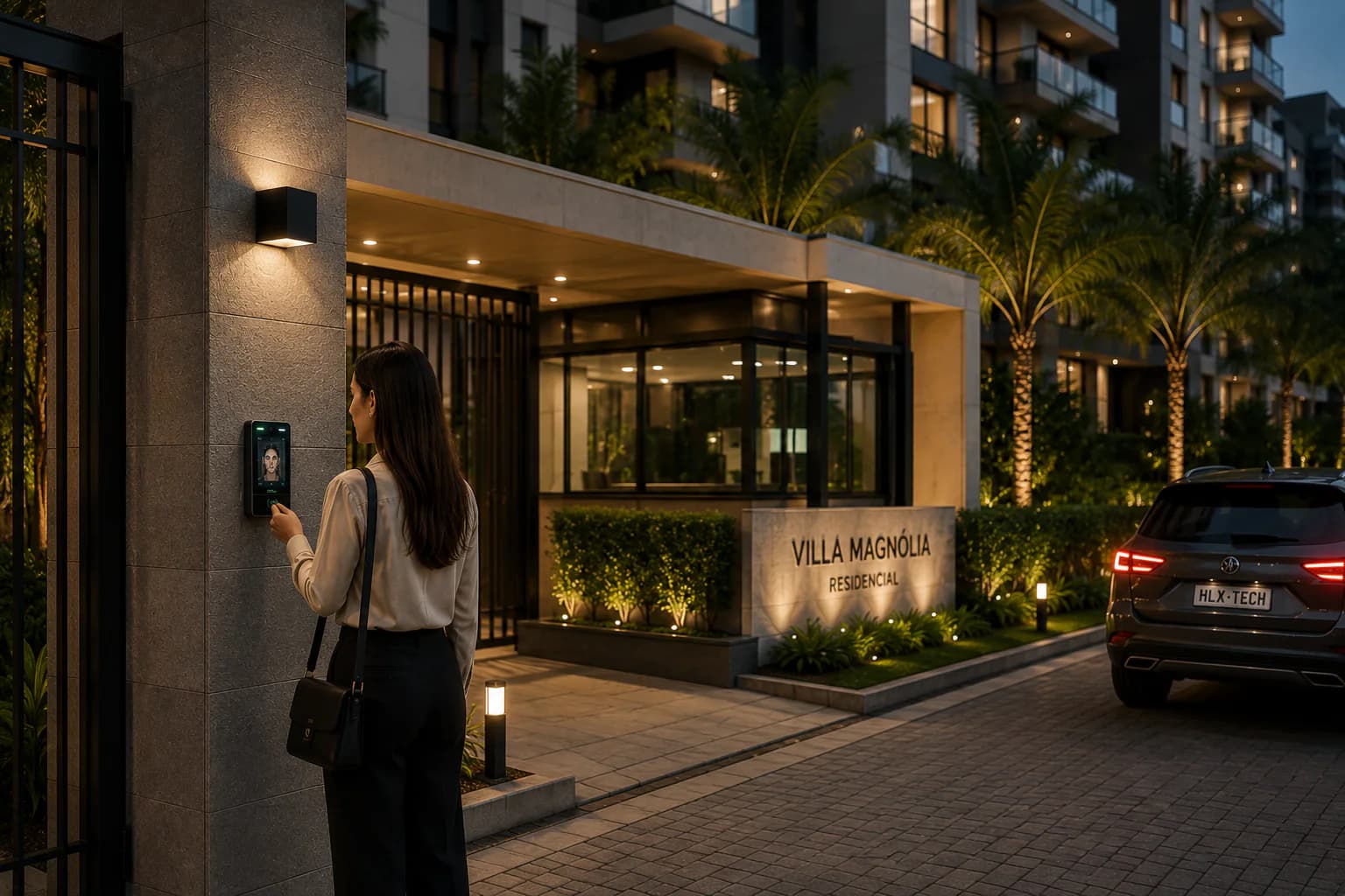 Controle de acesso facial aplicado em entrada residencial e corporativa