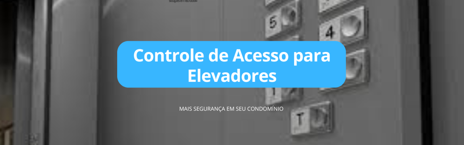 Controle de acesso elevador HLX TECH